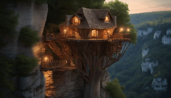 Logement insolite à Rocamadour : une nuit suspendue dans les arbres